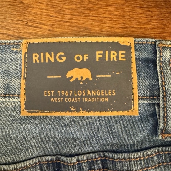 Ring of Fire Size 30x30 Medium Wash Distressed Slim Fit Jeans - EUC - Picture 3 of 6